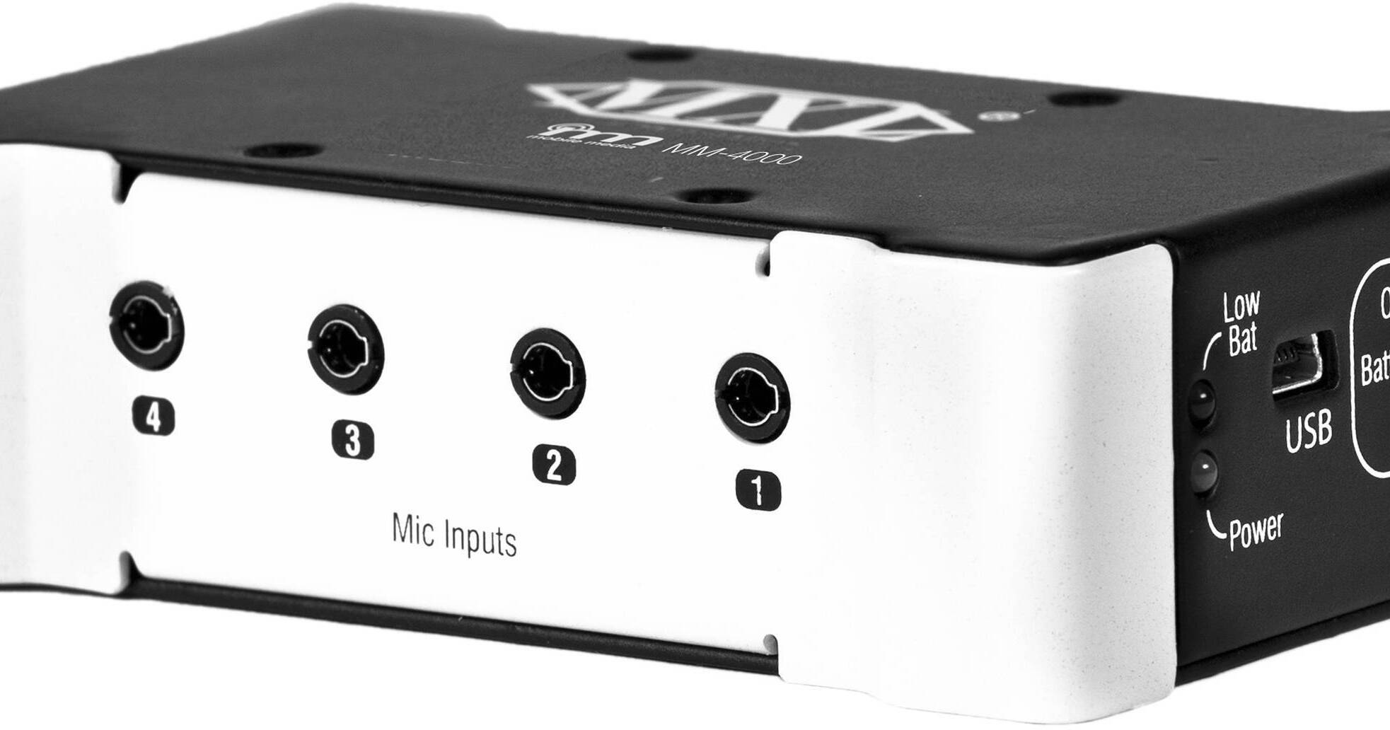 MXL MM-4000 Battery/USB Powered 4CH Audio Mixer for Mobile Devices