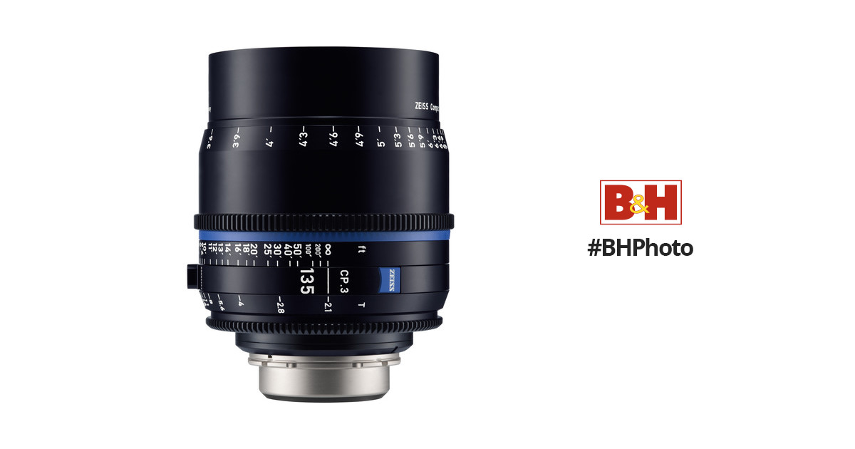 ZEISS CP.3 135mm T2.1 Compact Prime Lens (PL Mount, Feet)