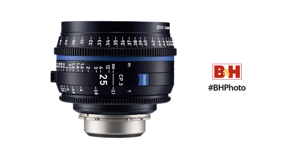 ZEISS CP.3 25mm T2.1 Compact Prime Lens (MFT Mount, Feet)