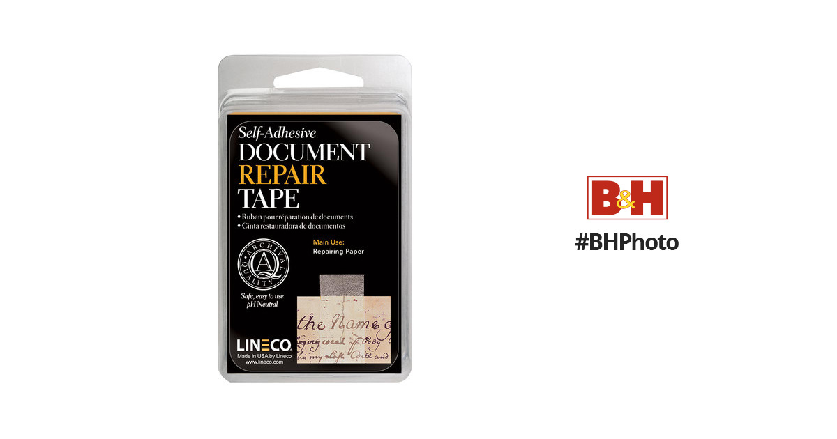 Lineco Document Repair Tape (1 x 98') 533-0198 B&H Photo Video