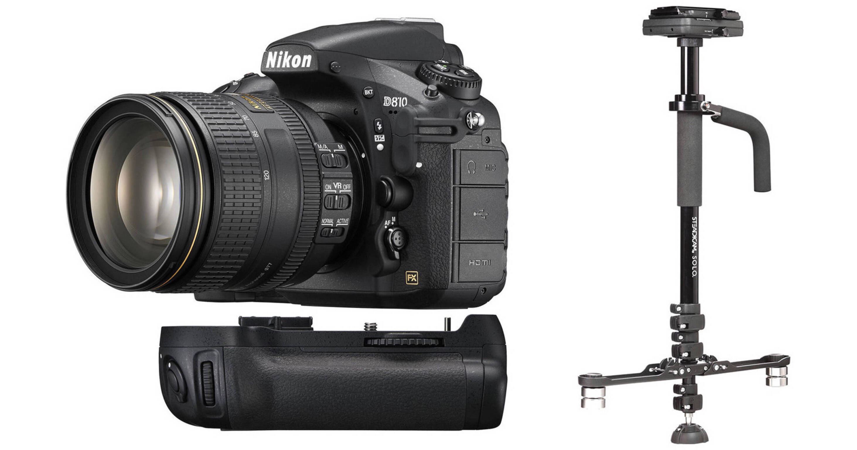 Nikon D810 DSLR Camera with 24120mm Lens and Stabilizer Kit