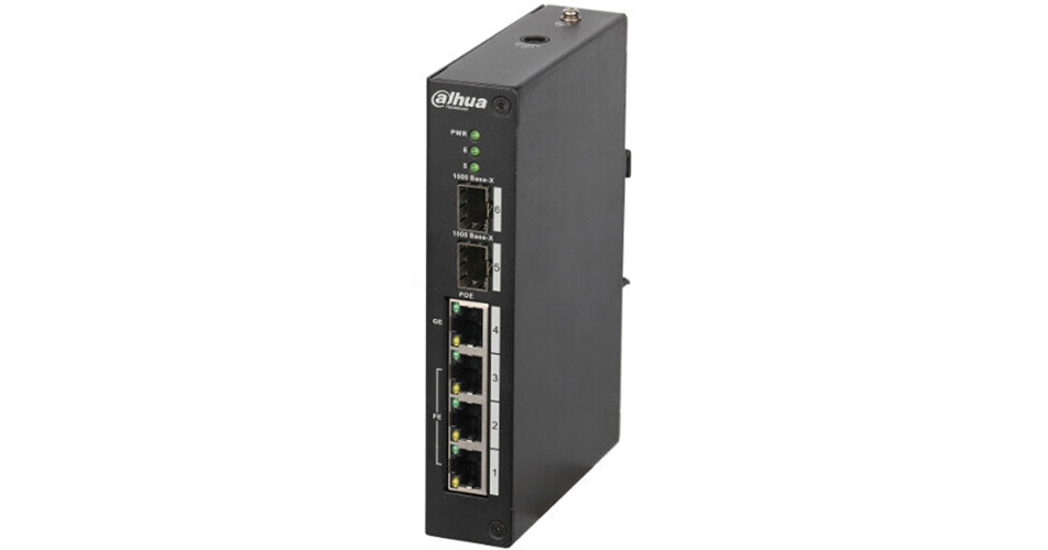 Dahua Technology 4-Port Layer 2 Unmanaged PoE DH-PFS3206-4P-120