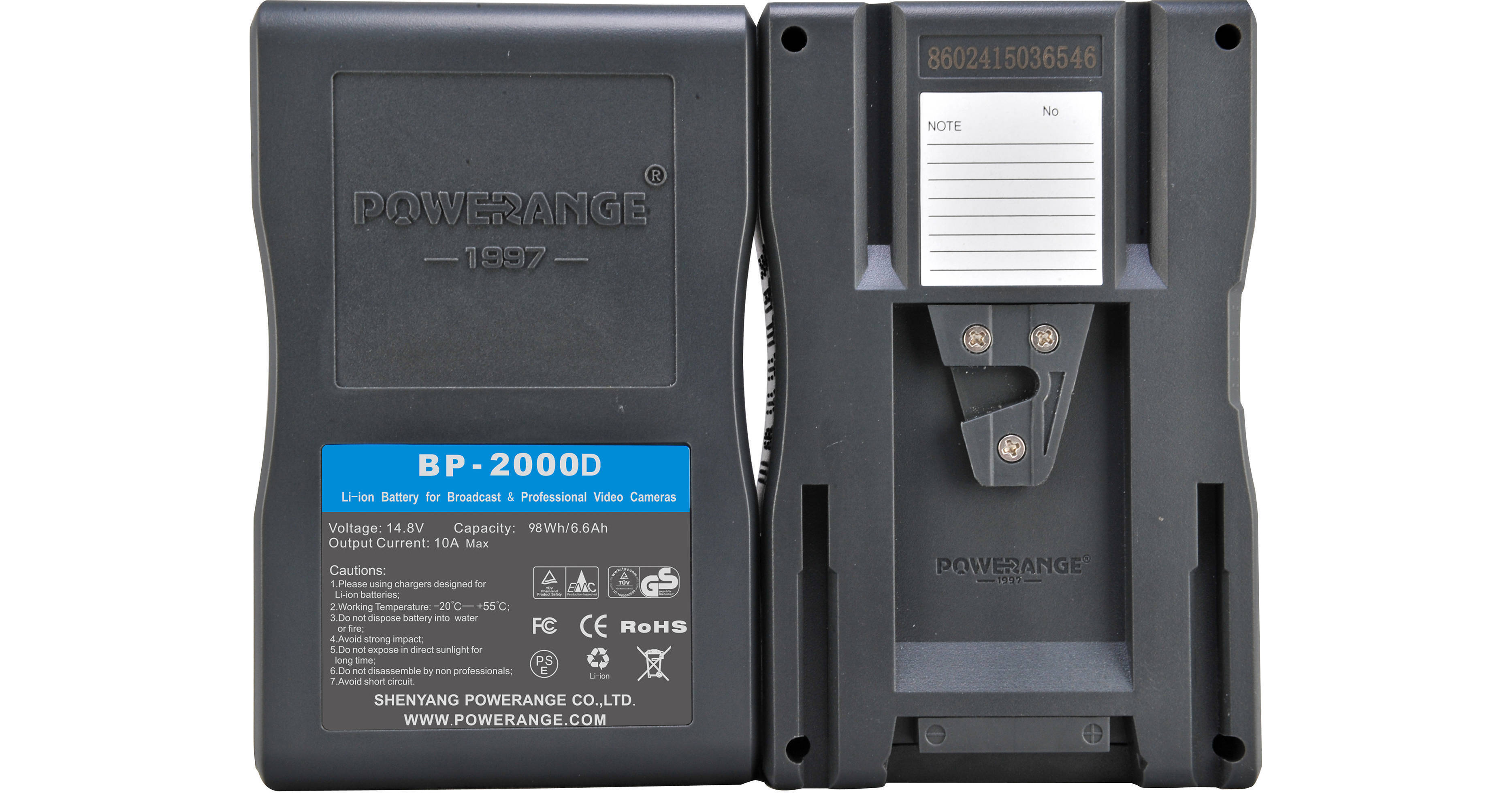POWERANGE PRBP2000D 98Wh TSAFriendly Battery PRBP2000D B&H