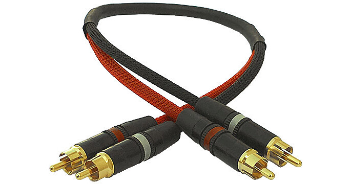 Canare Stereo Audio RCA Interconnect Cable (1') CA2RCAPF1 B&H