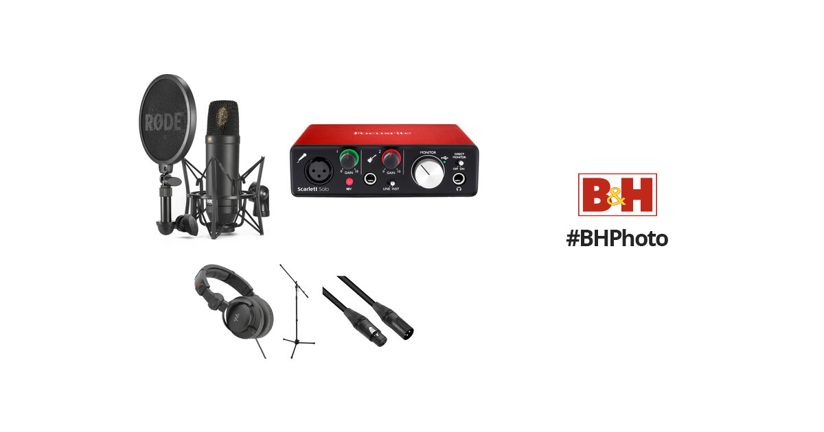 RODE NT1 Microphone with Vocal Recording Setup Kit B&H Photo