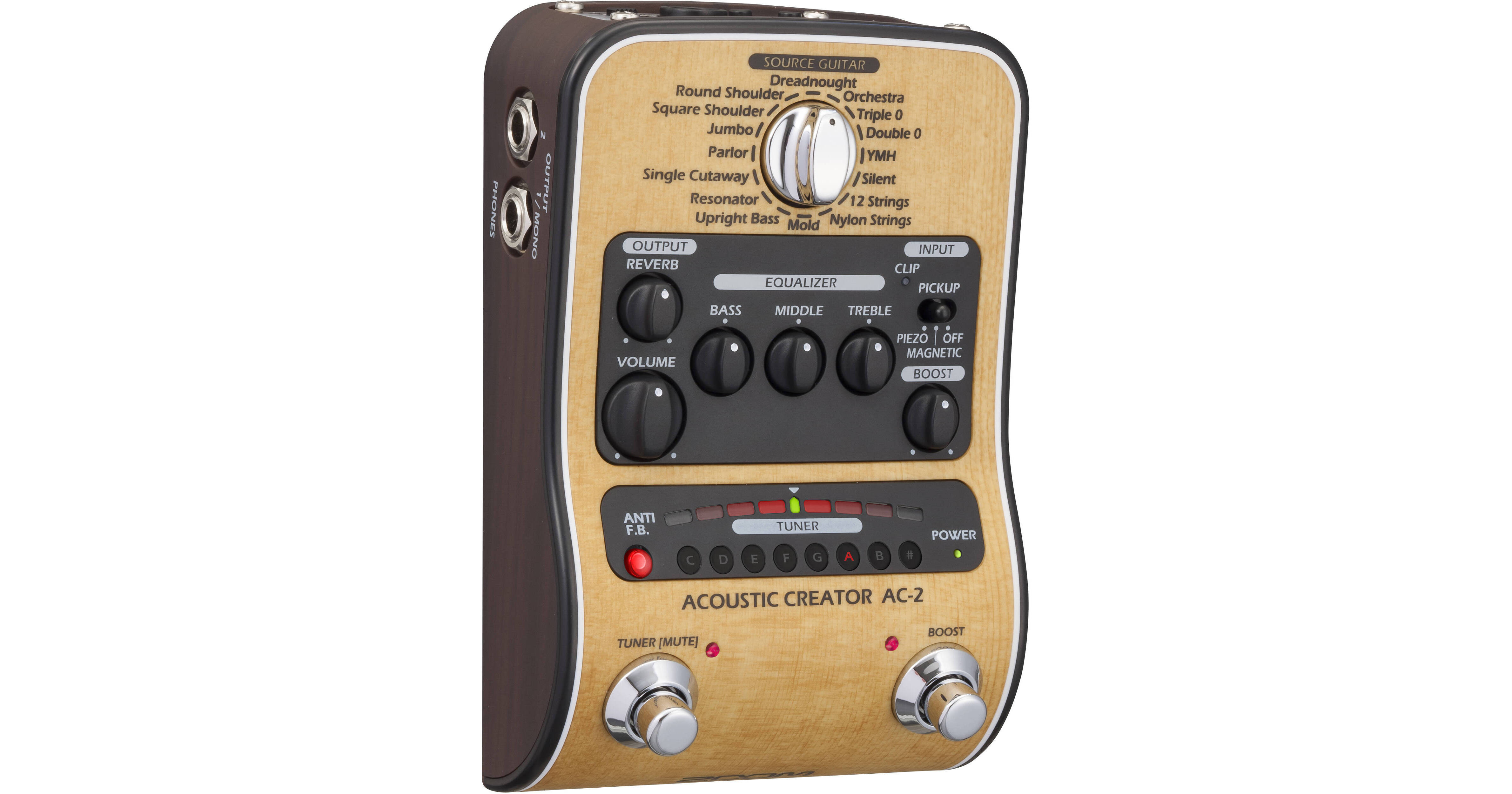 Zoom Zoom AC-2 Acoustic Creator Pedal ZAC2 B&H Photo Video