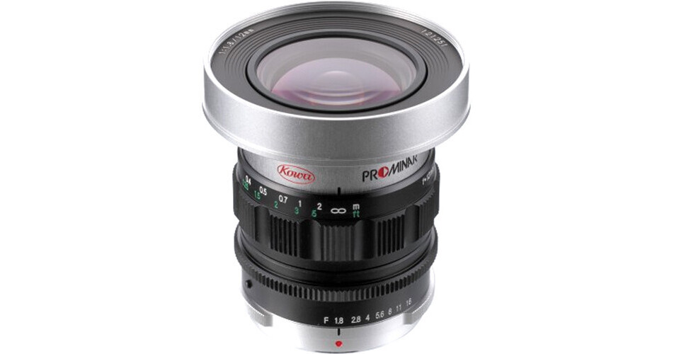 Kowa PROMINAR MFT 12mm f/1.8 Lens (Silver)