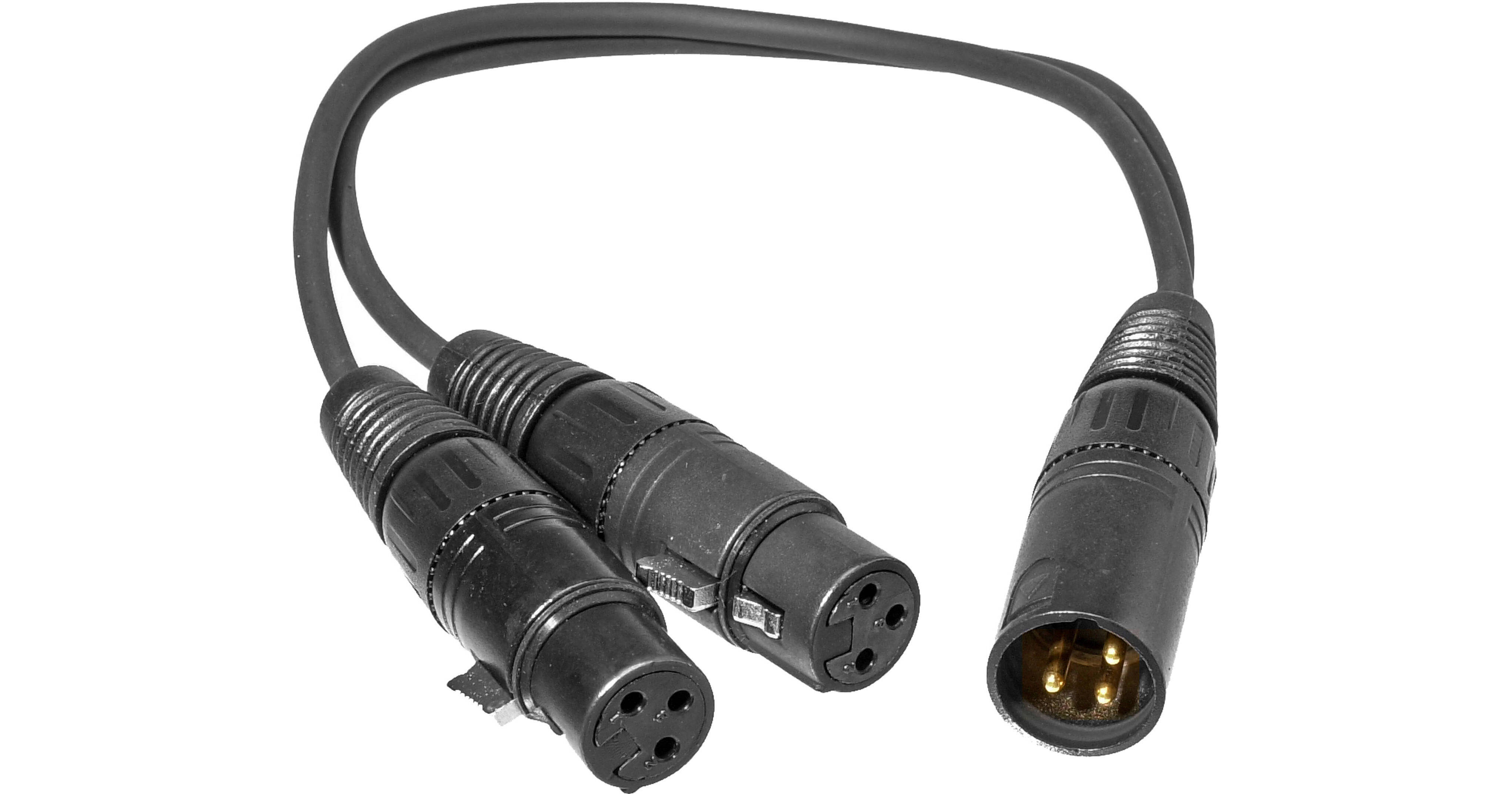 Comprehensive 3-Pin XLR Male To Two 3-Pin XLR Female XLRP-2XLRJ