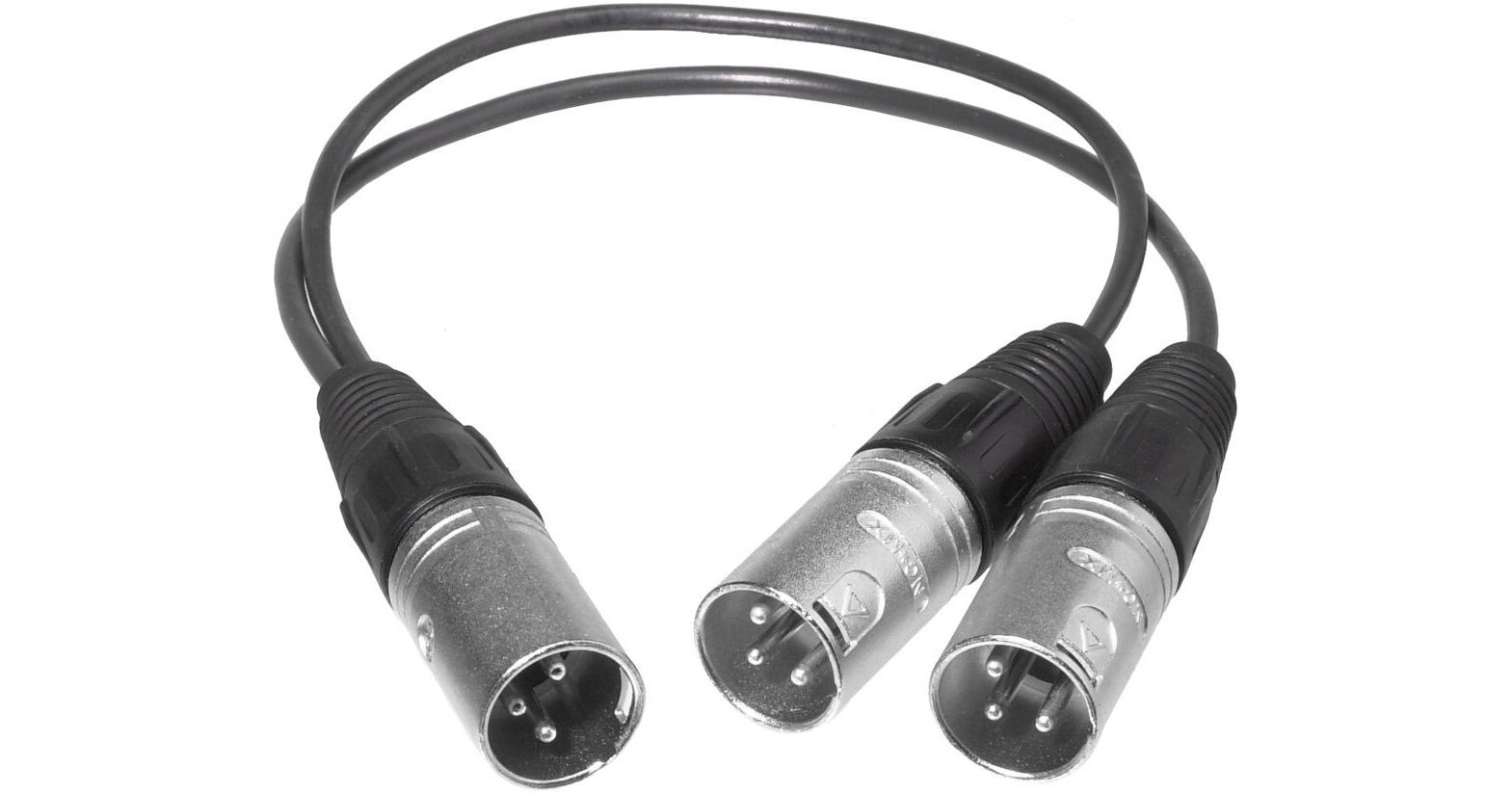 Comprehensive 3Pin XLR Male to Two 3Pin XLR Male XLRP2XLRP
