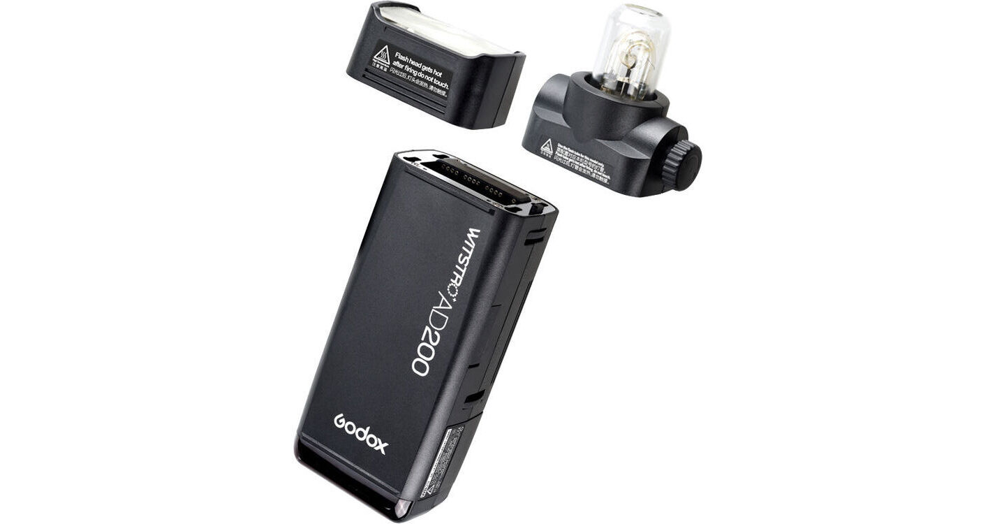 Godox AD200Pro TTL Pocket Flash with H200 Speedlight Flash Head at