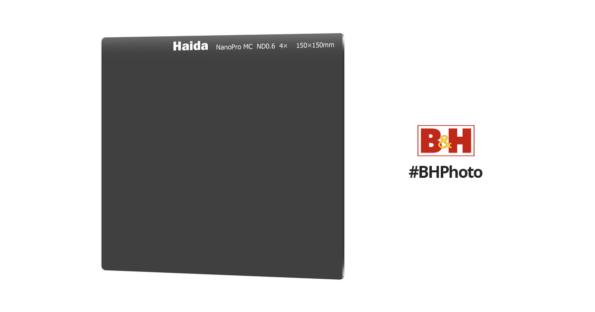 Haida 150 x 150mm NanoPro MC ND 0.6 Filter (2-Stop) HD3321 B&H