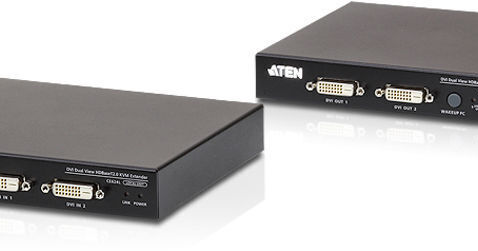 ATEN USB DVI Dual View HDBaseT 2.0 KVM Extender (1920x1200 at 328'/492')