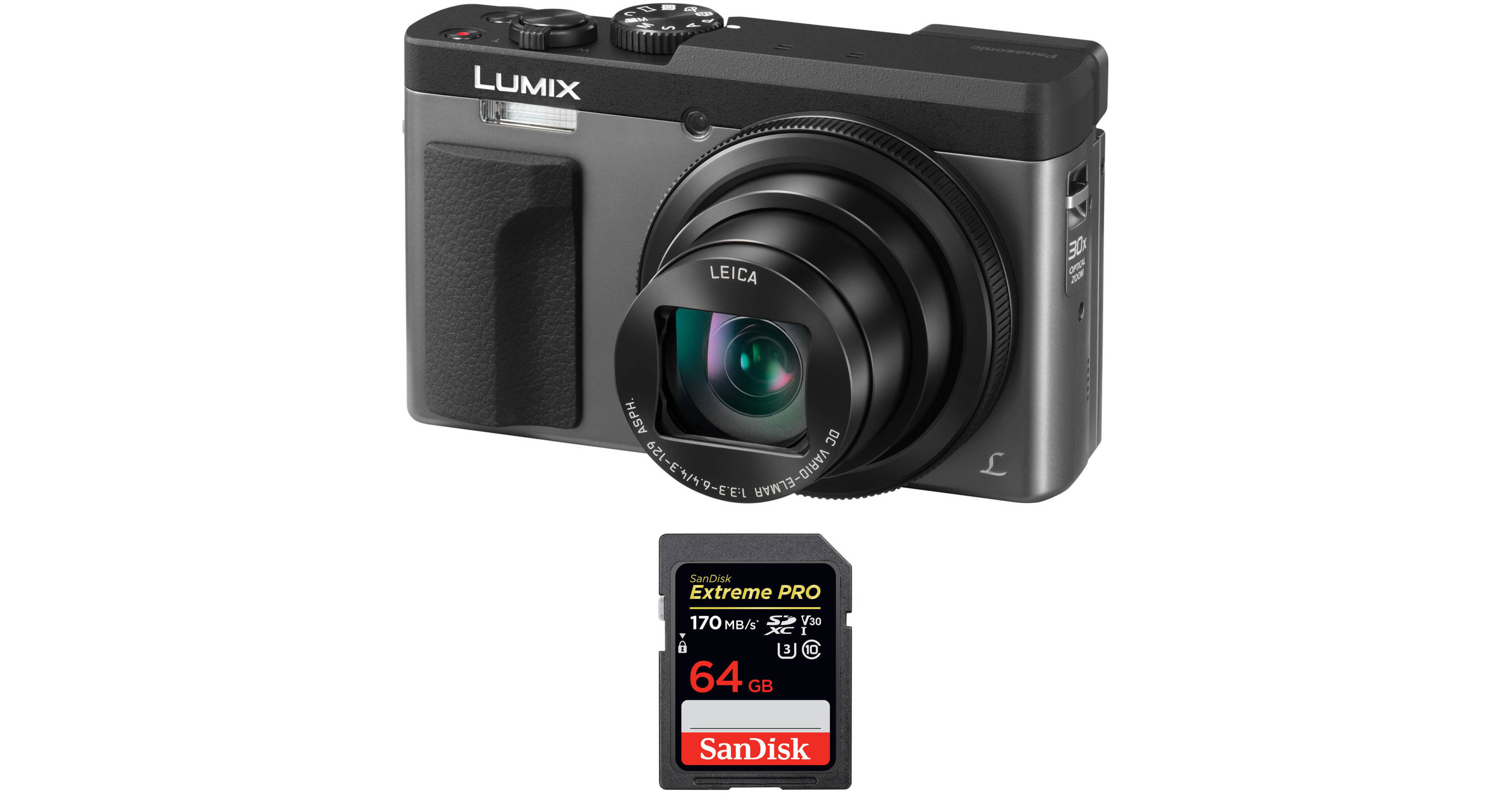 Panasonic Lumix DCZS70 Digital Camera with Free Accessory Kit