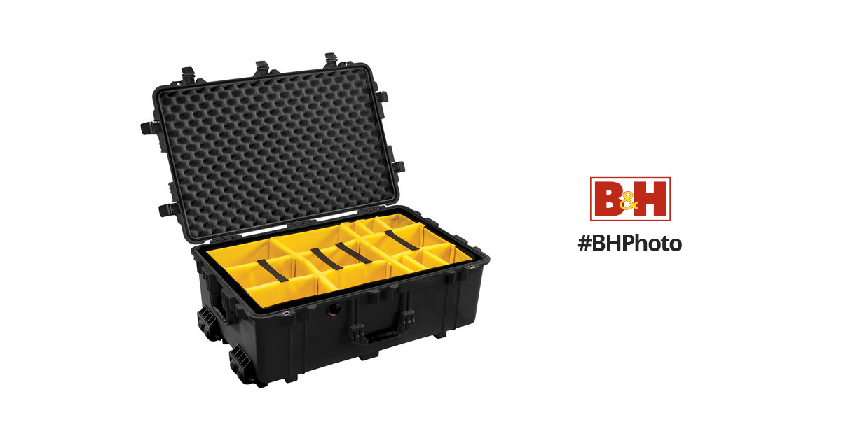 Pelican 1654 Waterproof 1650 Case with Yellow and