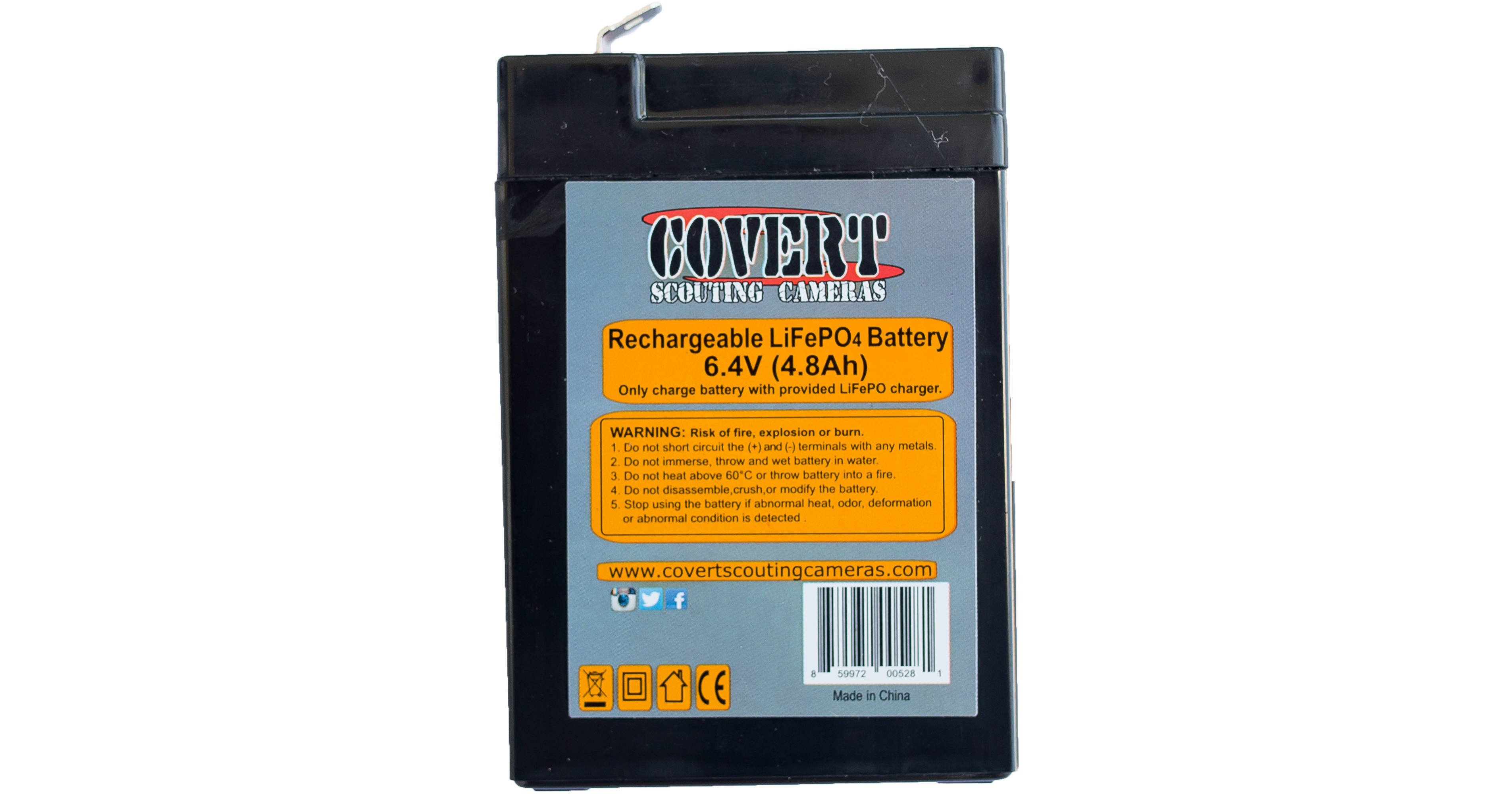 Covert Scouting Cameras LiFePO4 Battery 5281 B&H Photo Video