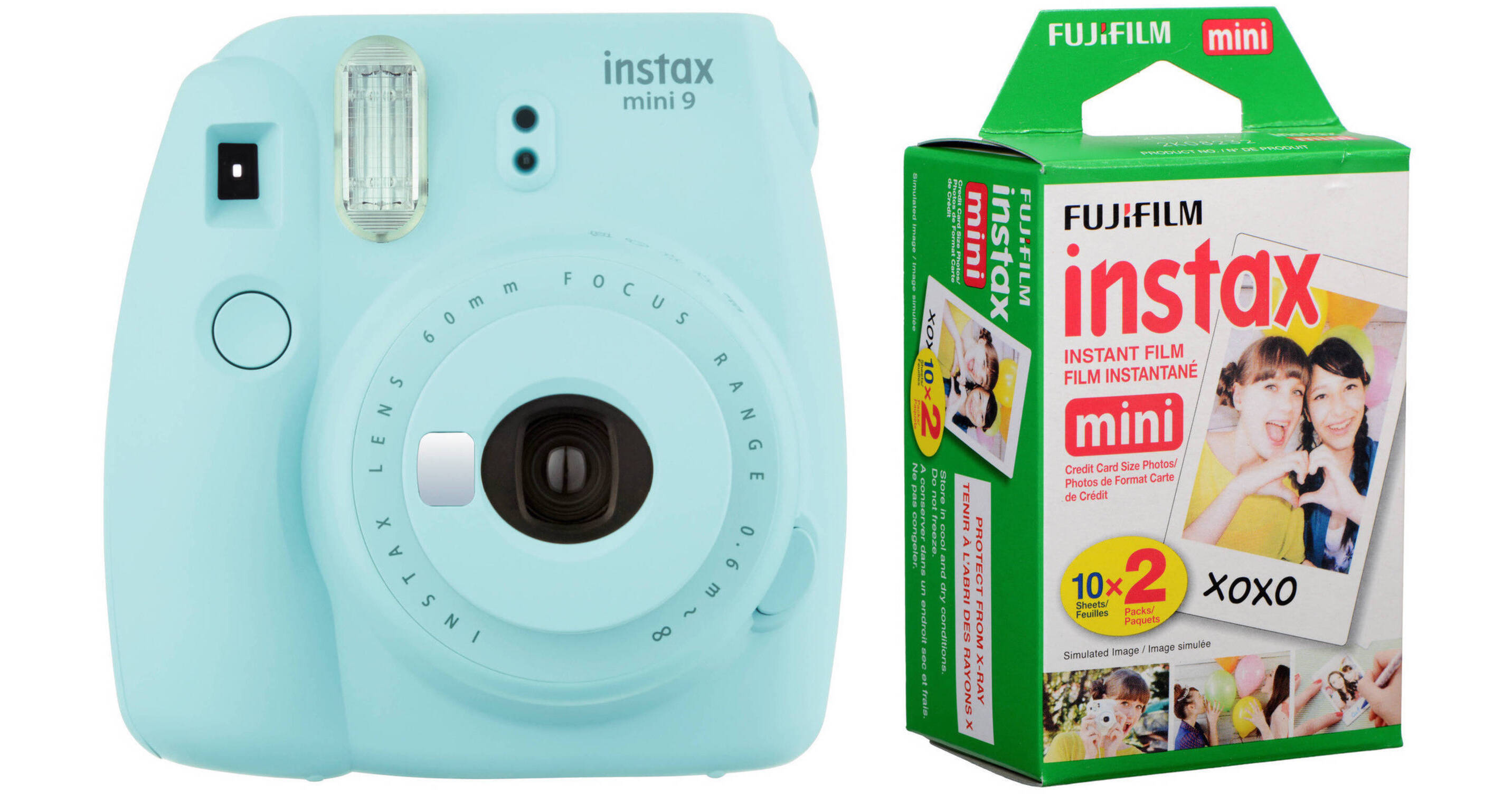 FUJIFILM INSTAX Mini 9 Instant Film Camera with Instant Film Kit