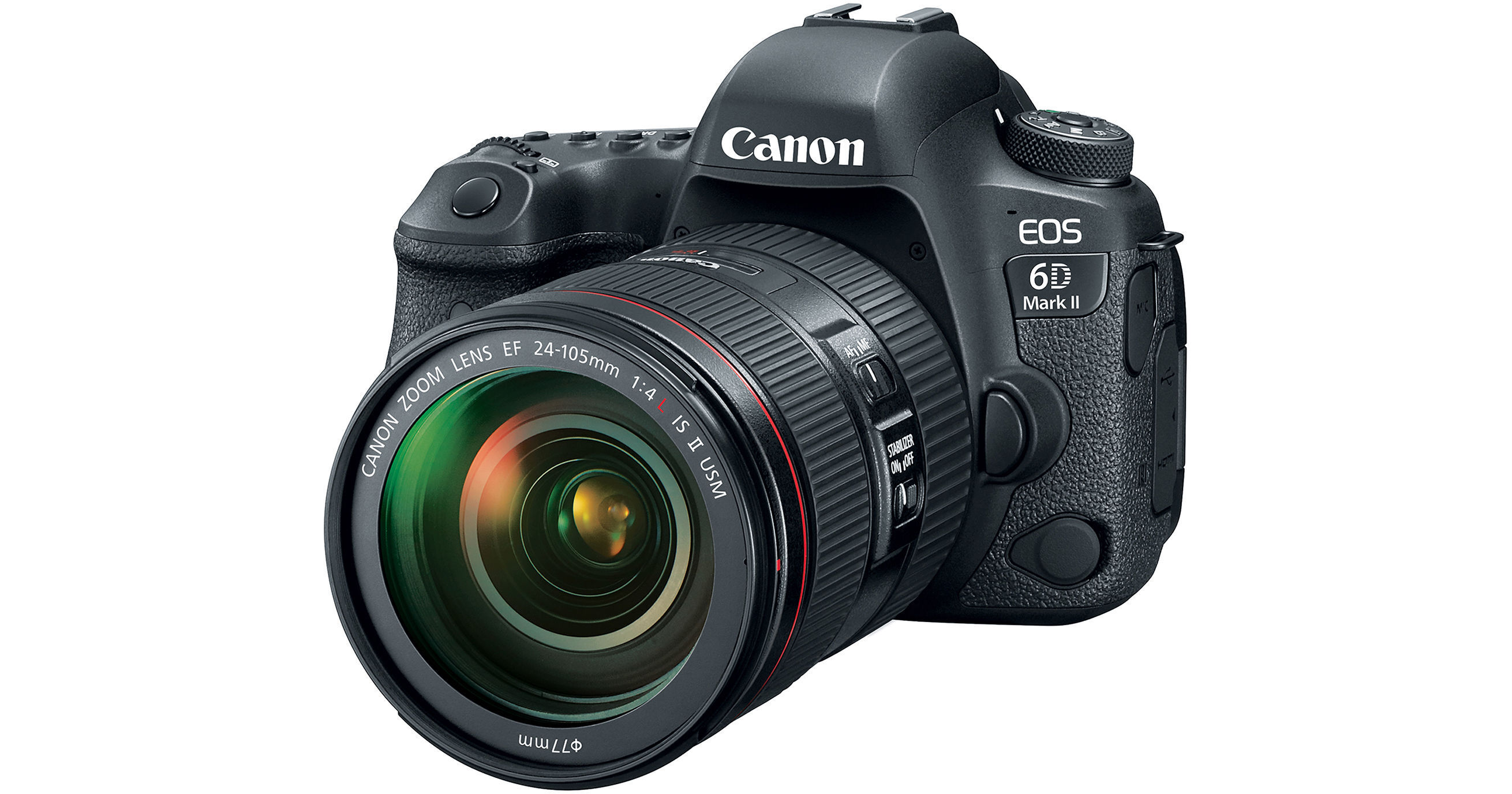 Canon EOS 6D Mark II DSLR Camera with 24-105mm f/4L II 1897C009