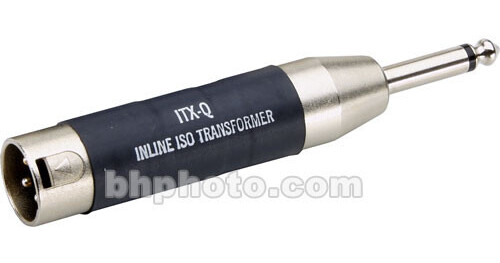 Pro Co Sound ITXQ Isolation Tranformer for 600 Ohm Loads - In-Line XLR Male  to 1/4