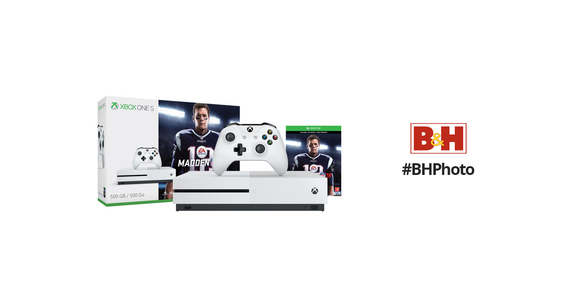 Best Buy: Microsoft Xbox One S 500GB Madden NFL 18 Bundle with 4K Ultra HD  Blu-ray White ZQ9-00317
