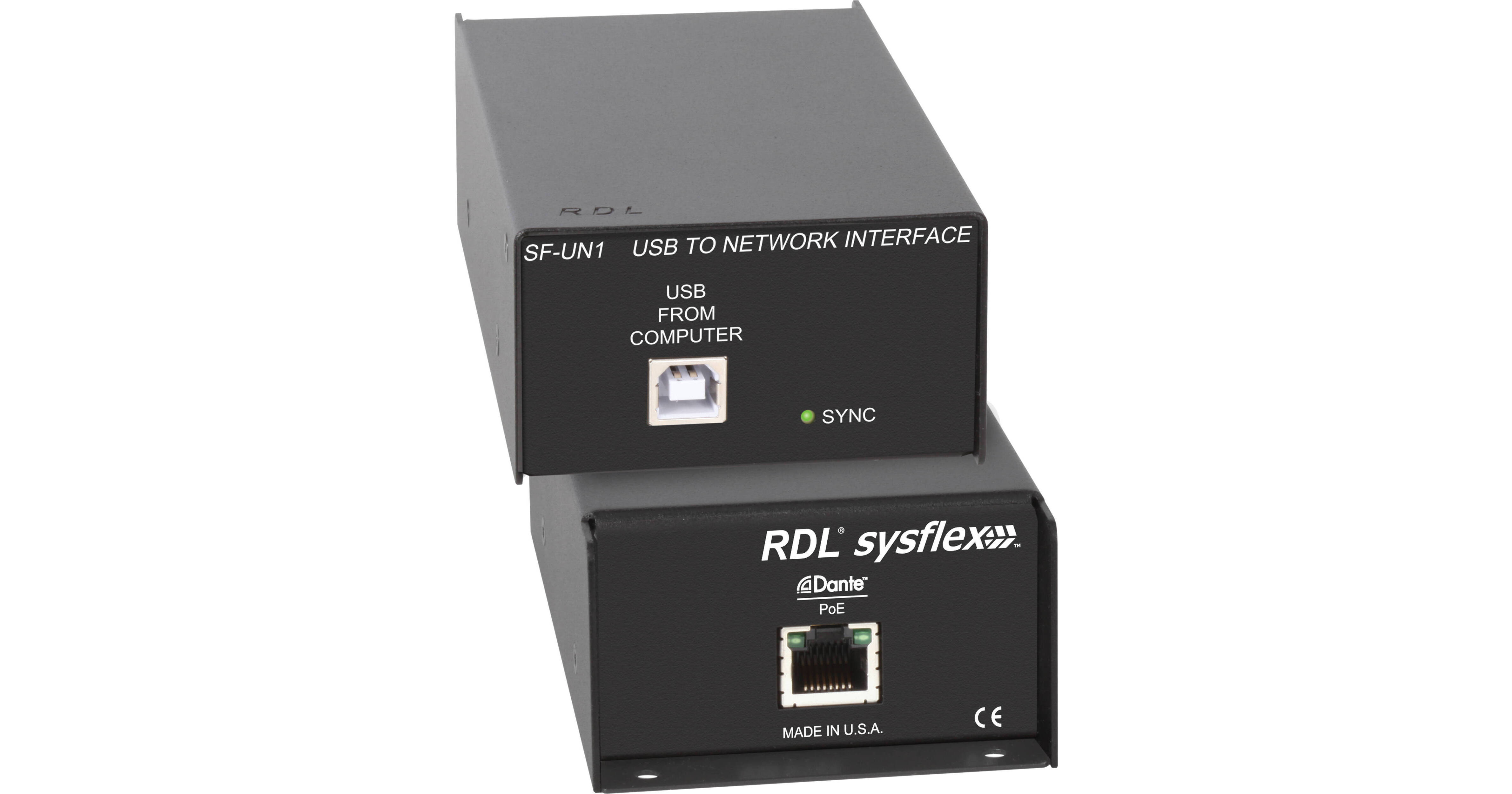 RDL USB Type-B To Dante Network Interface SF-UN1 B&H Photo Video