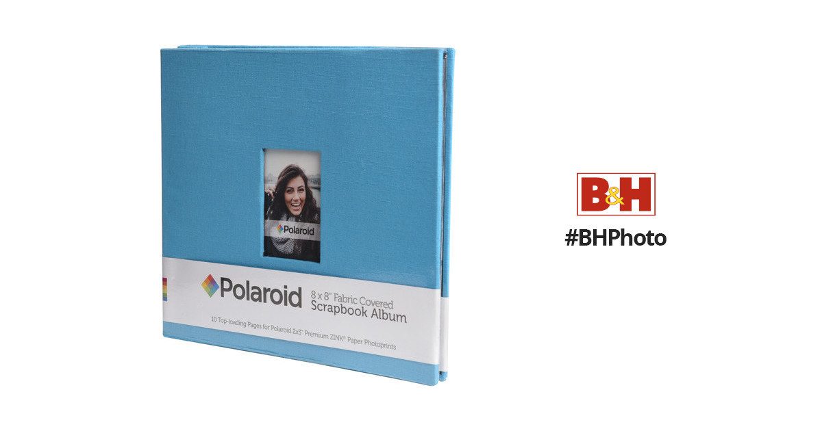 Polaroid Fabric Covered Scrapbook Album (8 x 8, Blue) PL2X3SBBL