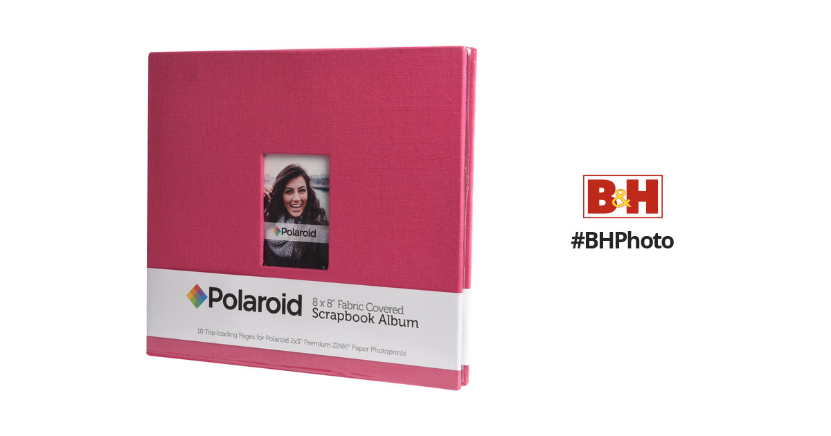 Polaroid Fabric Covered Scrapbook Album (8 x 8, Red) PL2X3SBR
