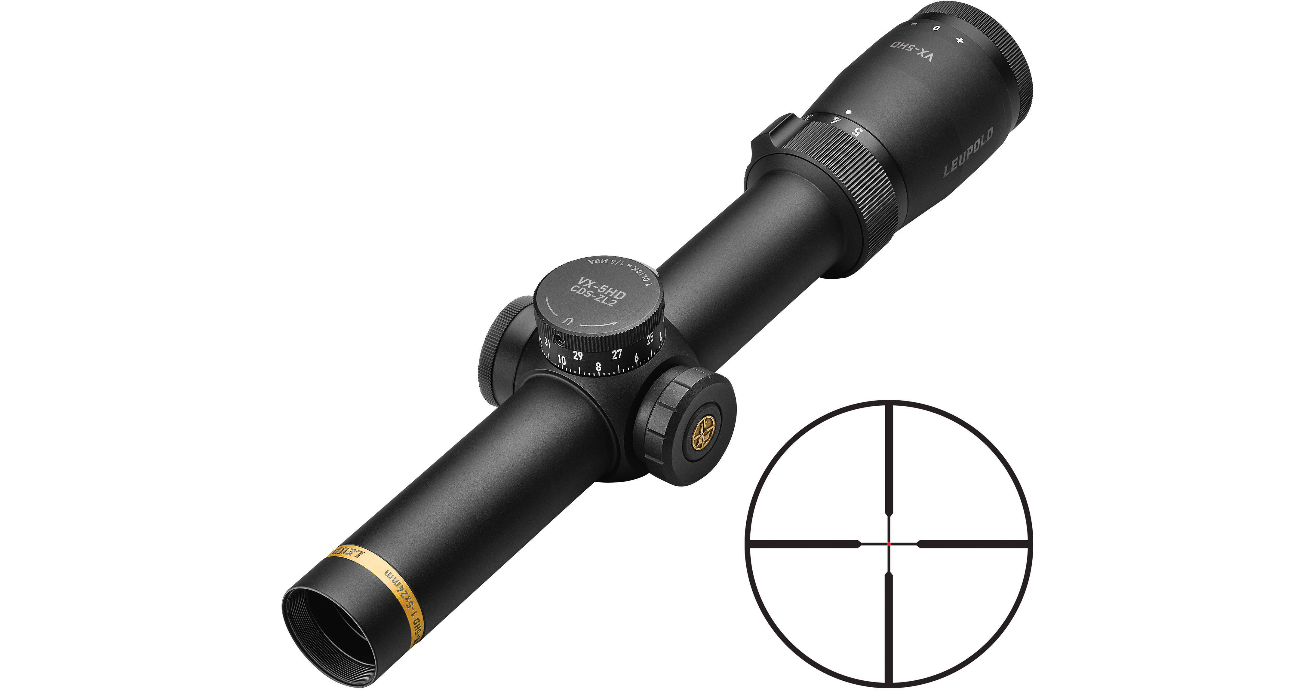 Leupold 15x24 VX5HD CDSZL2 Riflescope 172367 B&H Photo Video