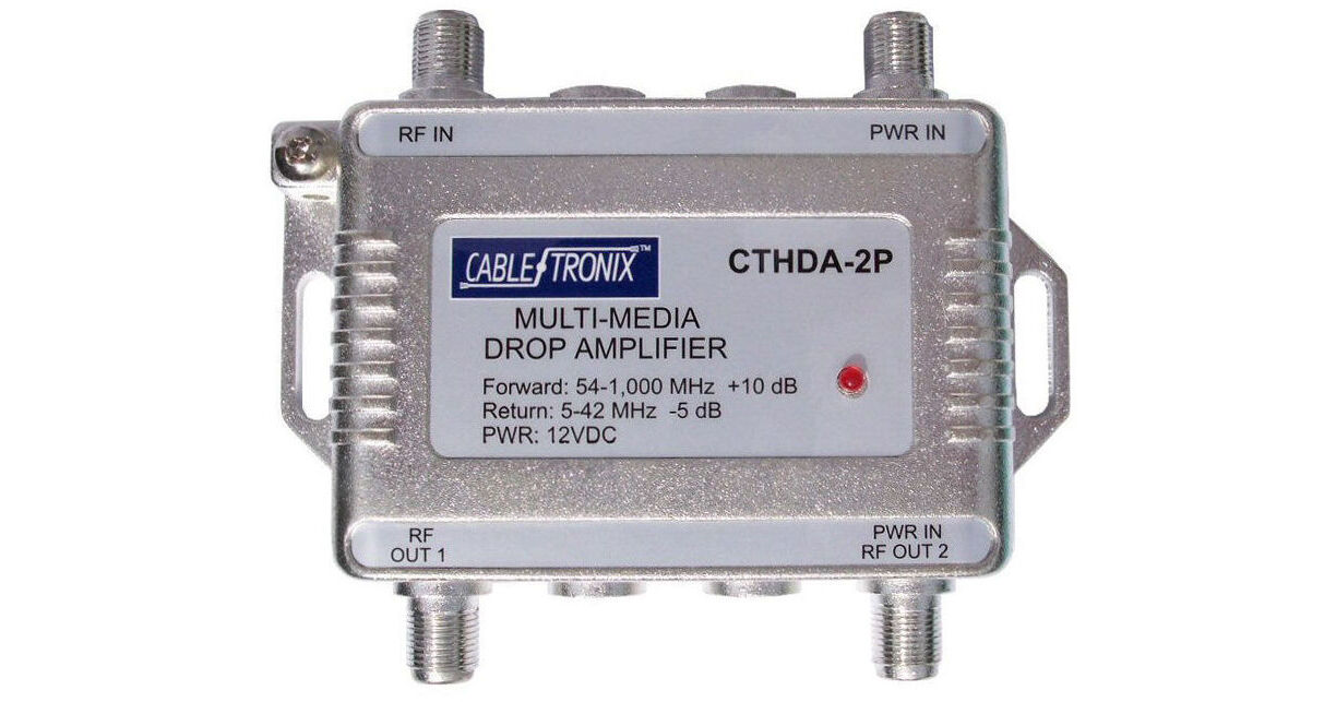 CableTronix CTHDA2P 1 GHz Multimedia Drop Amplifier CTHDA2P