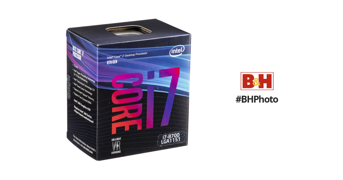 PC/タブレット PCパーツ Intel Core i7-8700 3.2 GHz 6-Core LGA 1151 Processor
