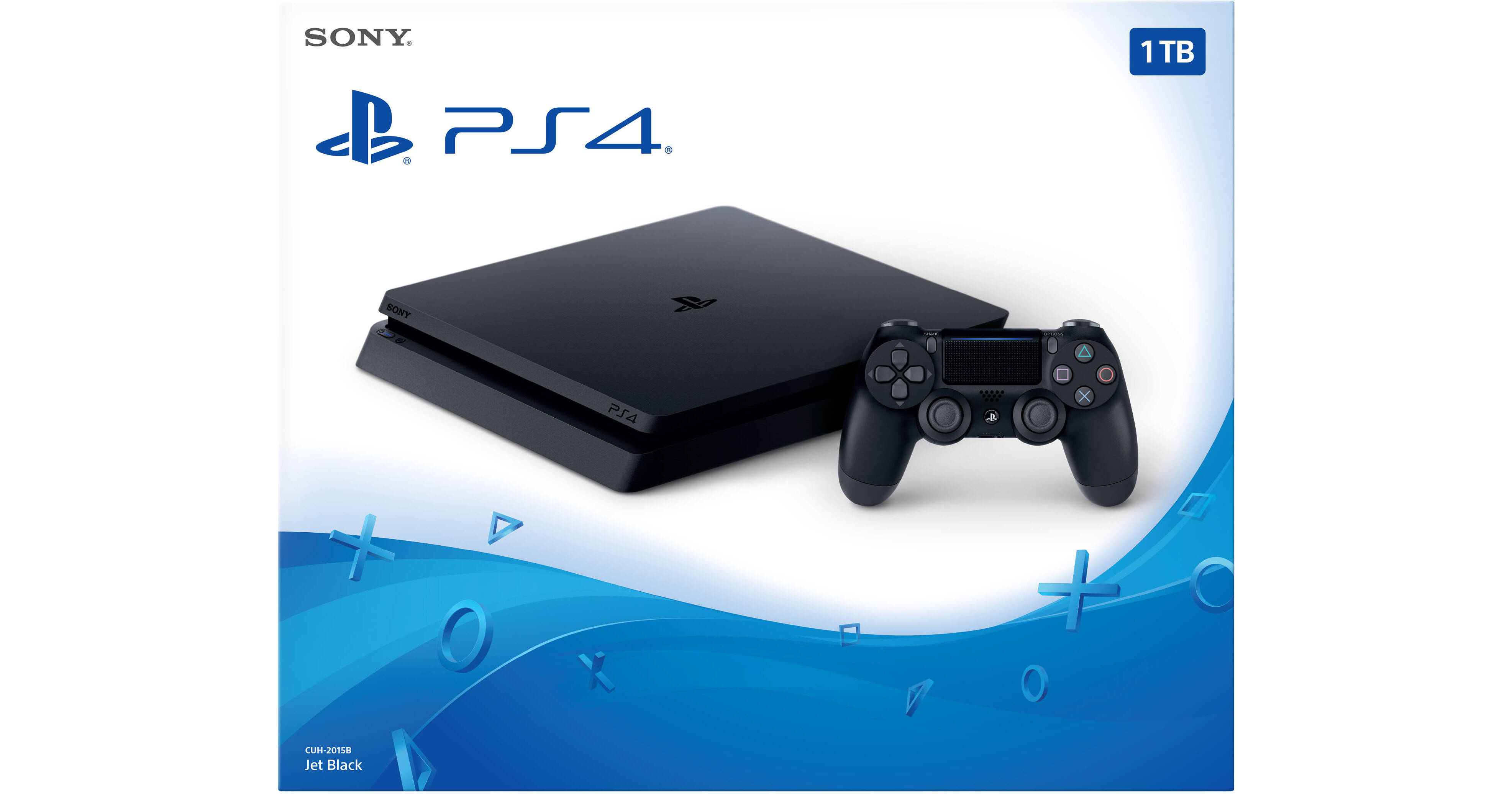  Sony Playstation PS4 1TB Black Console : Video Games