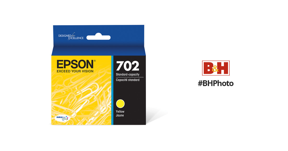 Epson 702 Yellow Durabrite Ultra Standard Capacity Ink T702420 S 7891