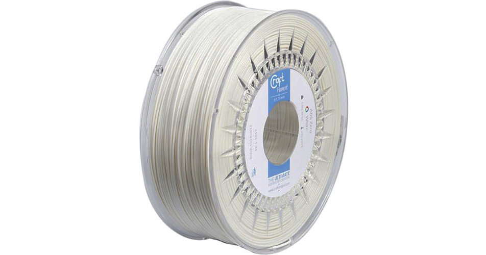 CraftBot 1.75mm ABSX Filament (1kg, White) FI.003.005 B&H Photo