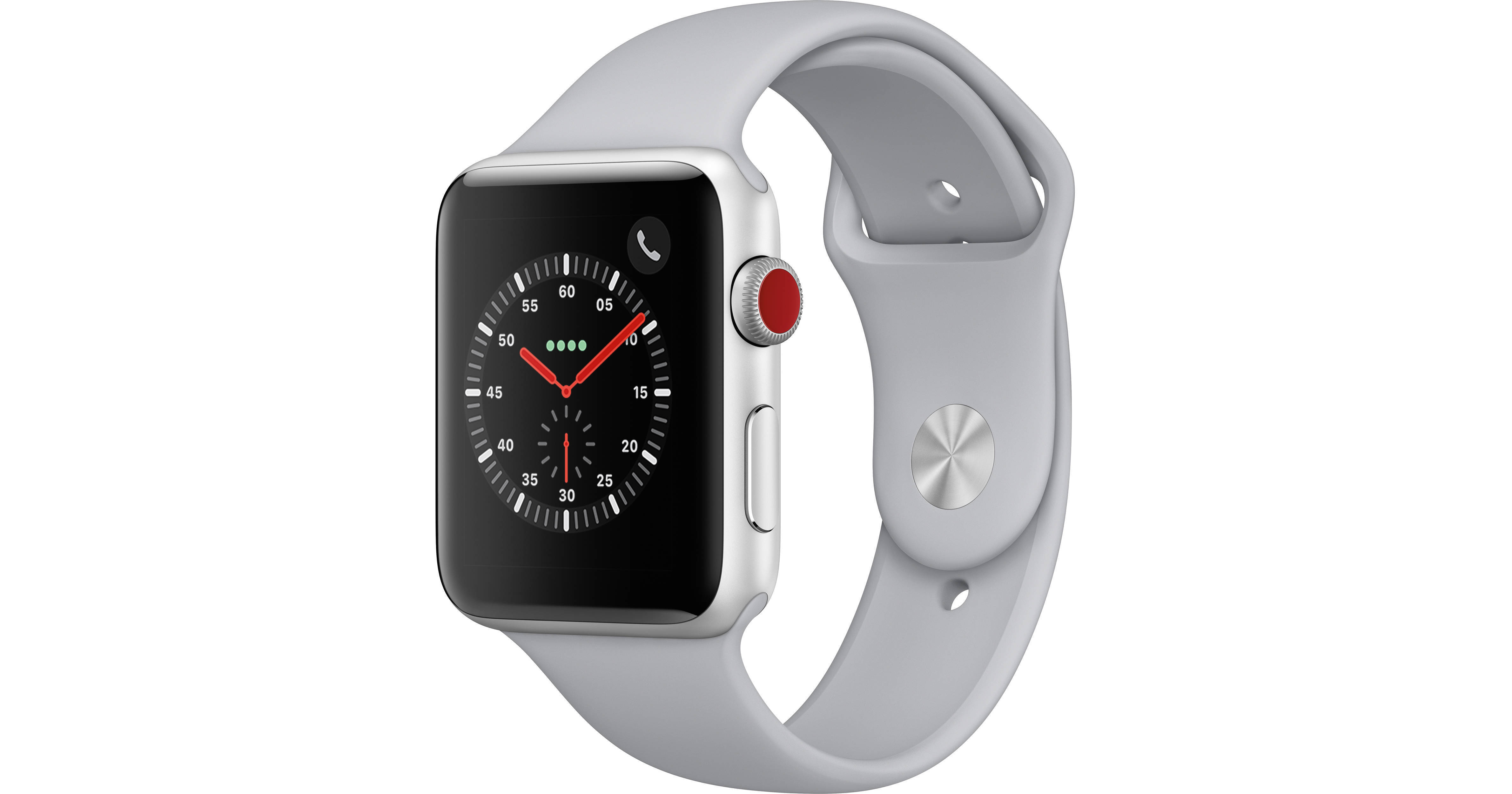 apple watch 3 silver aluminum fog sport