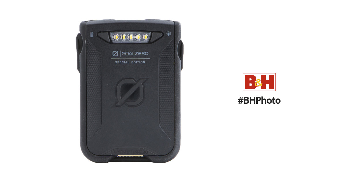 GOAL ZERO Venture 30 Portable Battery Pack (Black) 22009 B&H