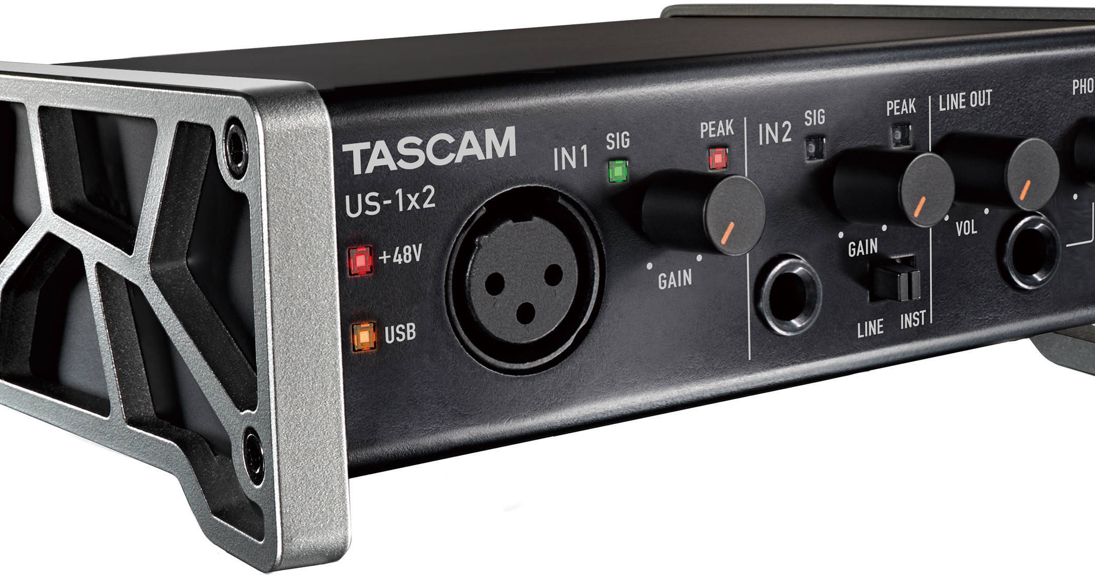 TASCAM US-1X2 1 In 2 Out USB Audio Interface US-1X2 B&H Photo