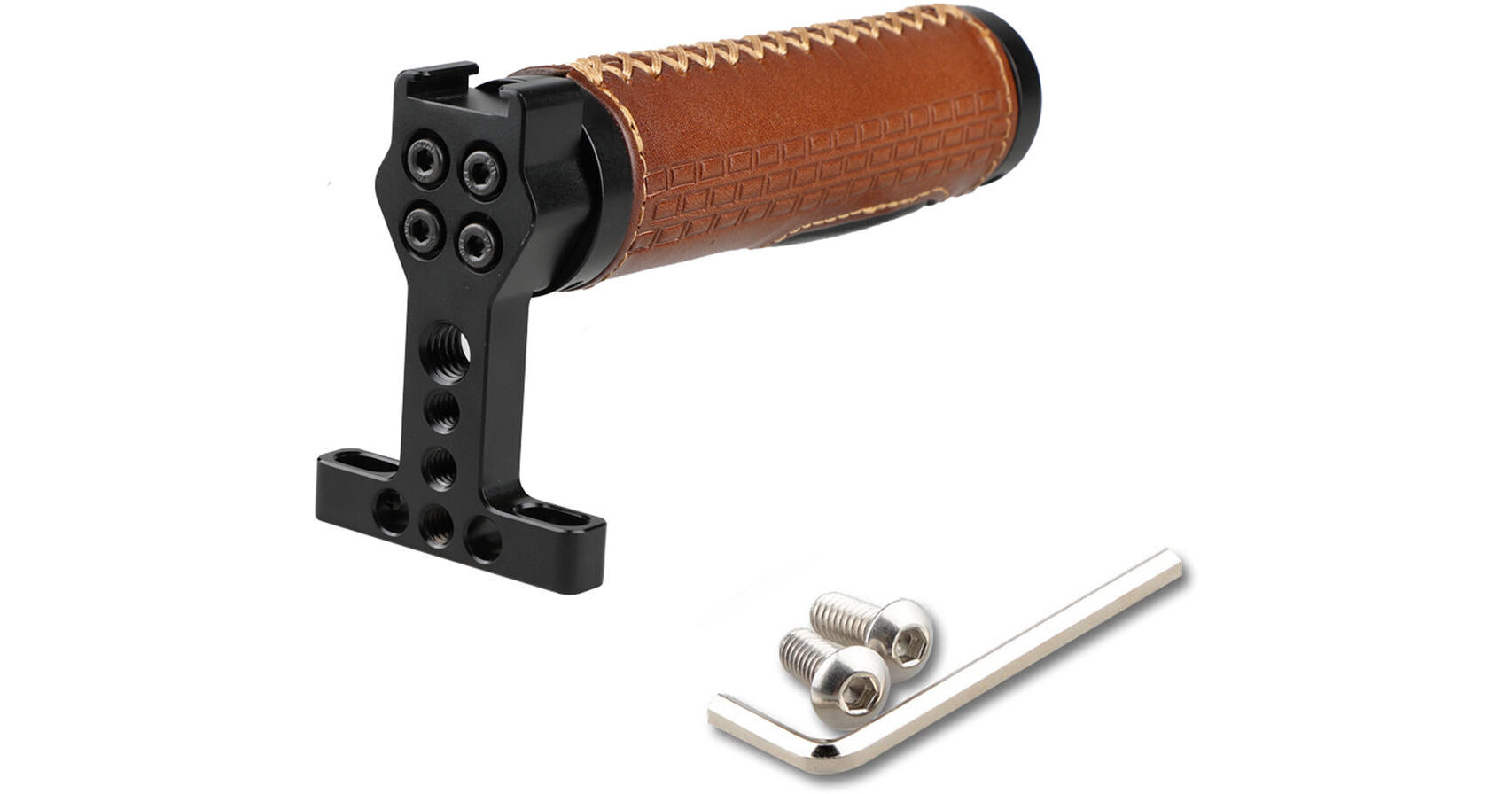 CAMVATE Leather Grip Top Handle for Camera Cages & More C1613