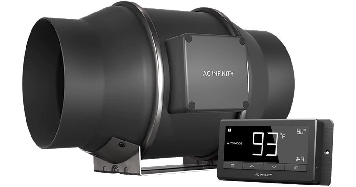 Duct Booster Fan AC Infinity CLOUDLINE T8, Quiet 8