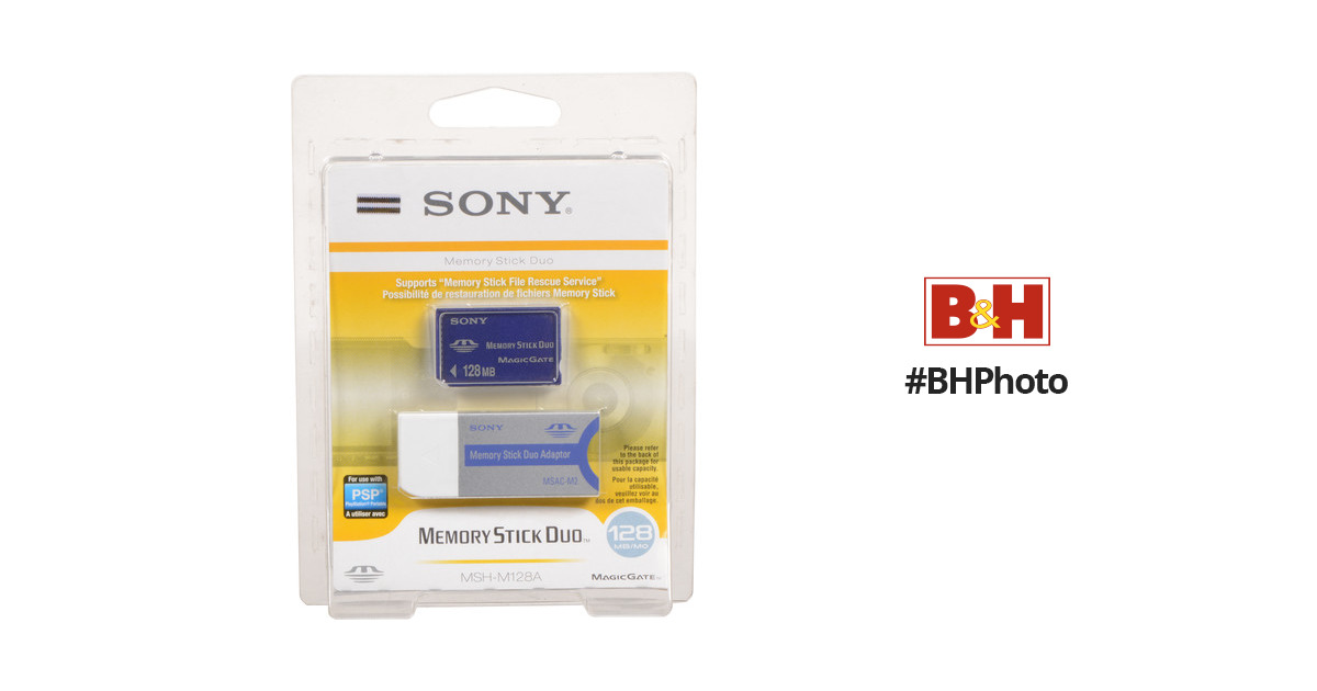 Sony 128MB Memory Stick Duo MSH-M128A/X B&H Photo Video