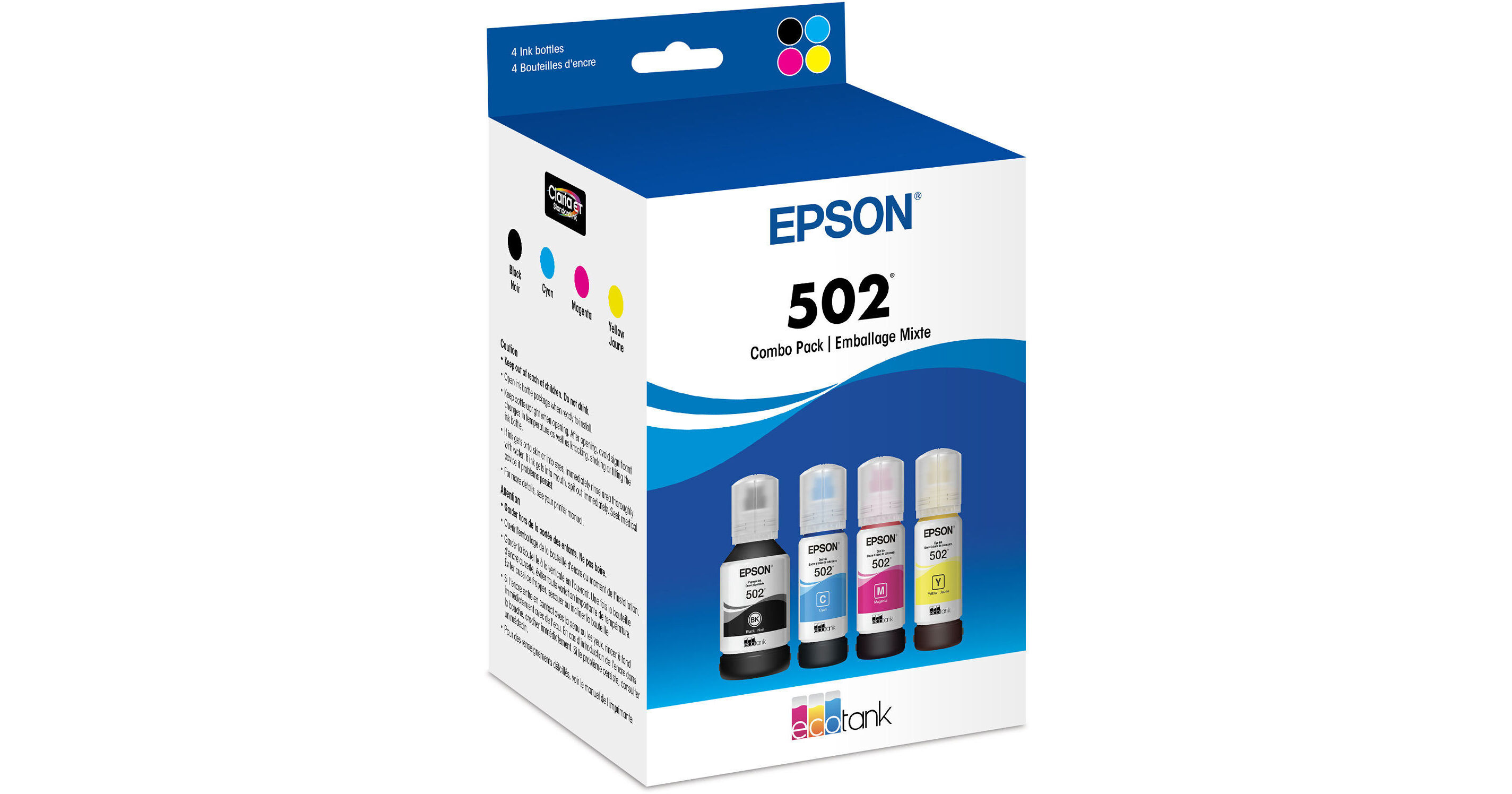 4-Pack Epson 502 Ink Bottles