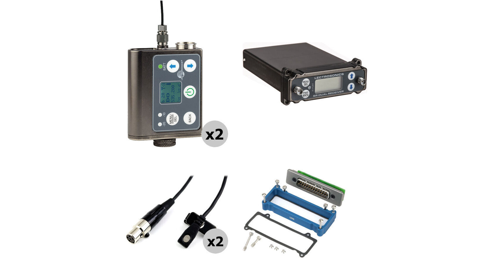 Lectrosonics SRc/SMWB Dual Transmitter and Receiver with Unislot