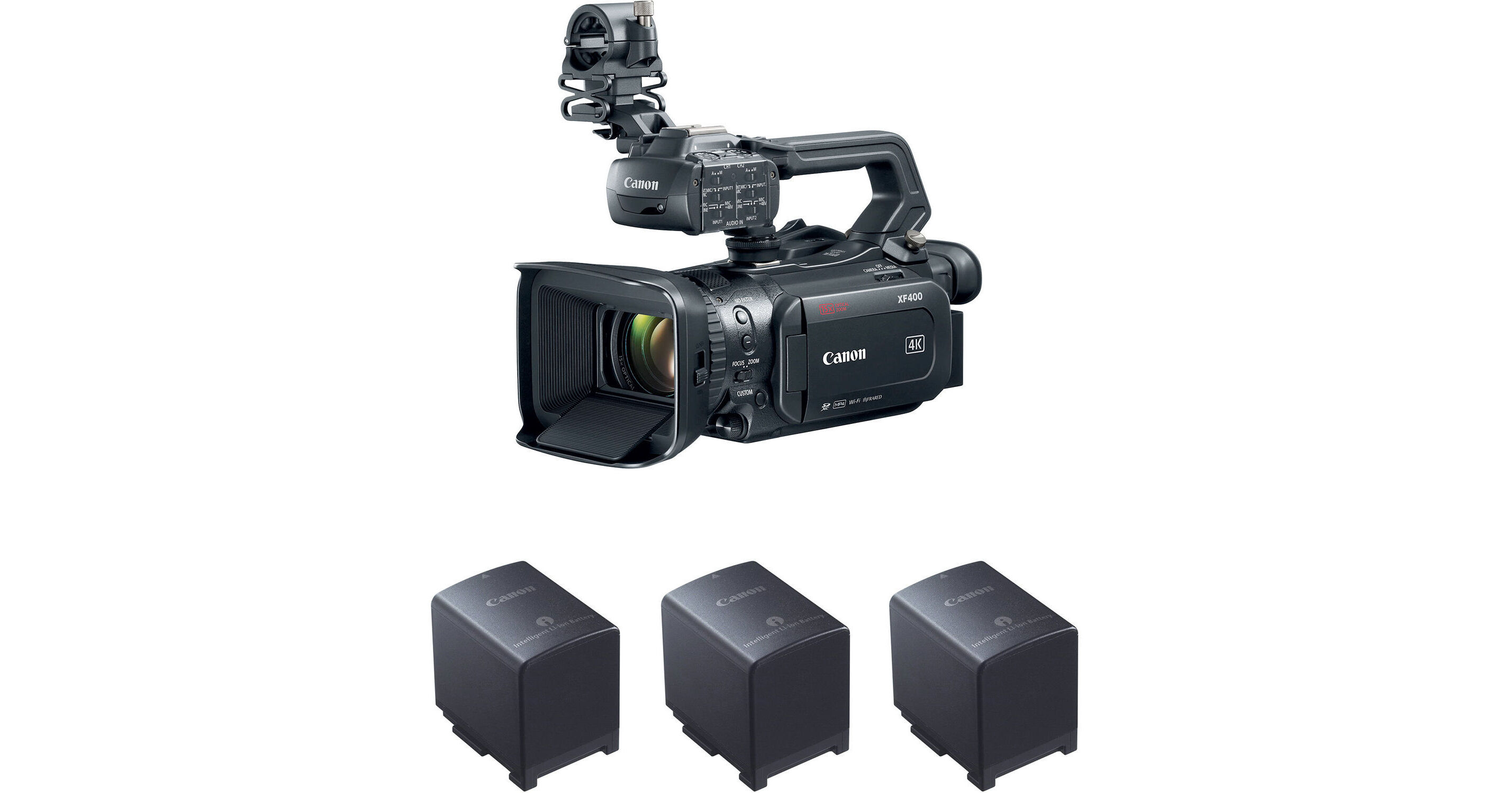 Canon XF400 4K UHD 60P Camcorder with Dual Pixel 2213C010 B&H