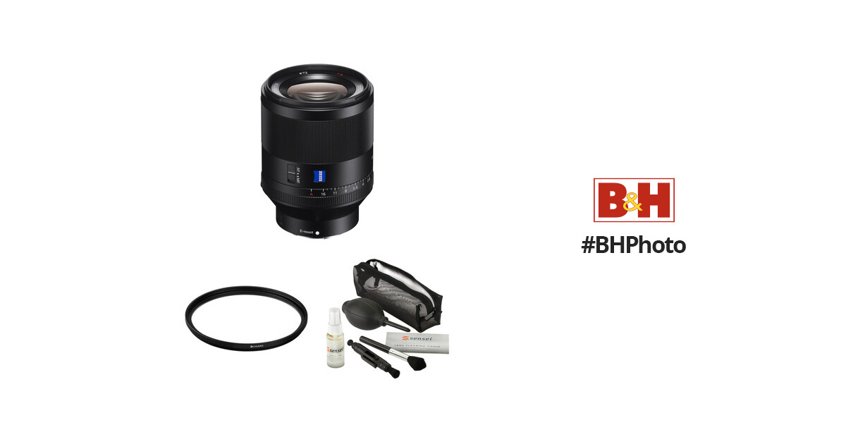 Sony Planar T* FE 50mm f/1.4 ZA Lens with UV Filter Kit B&H