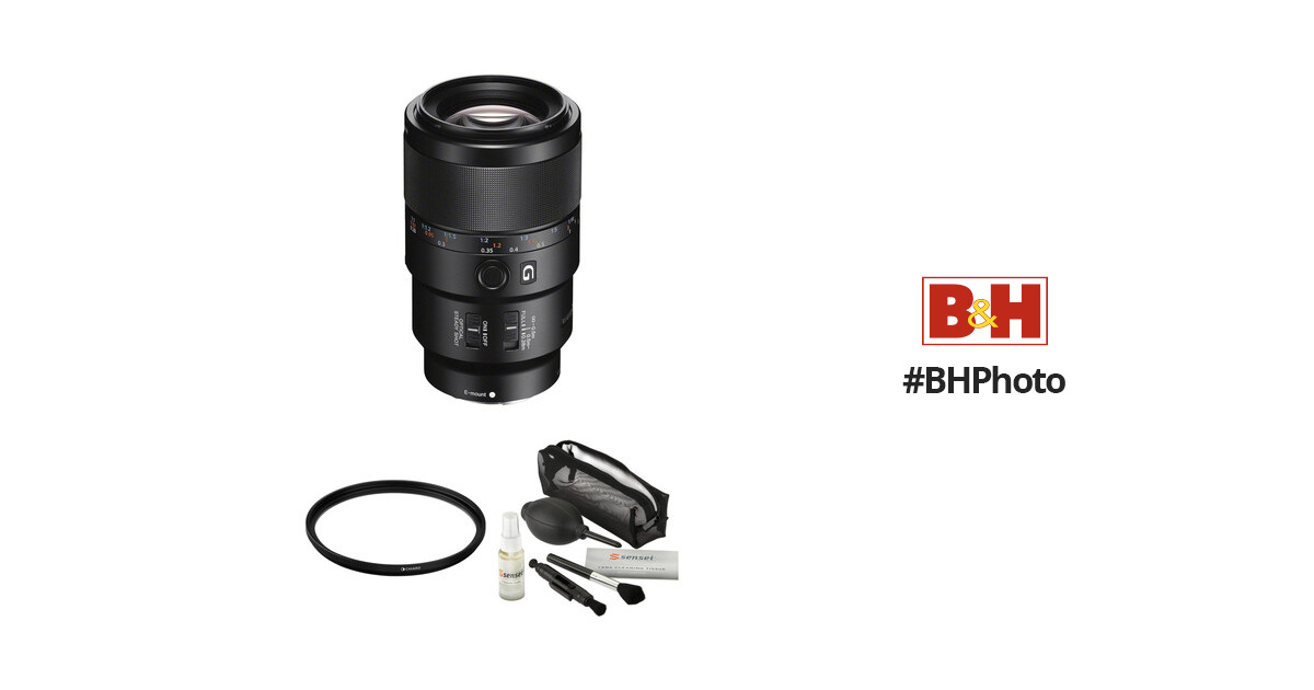 Sony FE 90mm f/2.8 Macro G OSS Lens with UV Filter Kit B&H