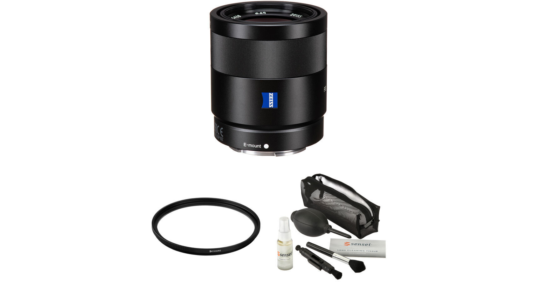 Sony Sonnar T* FE 55mm f/1.8 ZA Lens with Circular Polarizer Kit