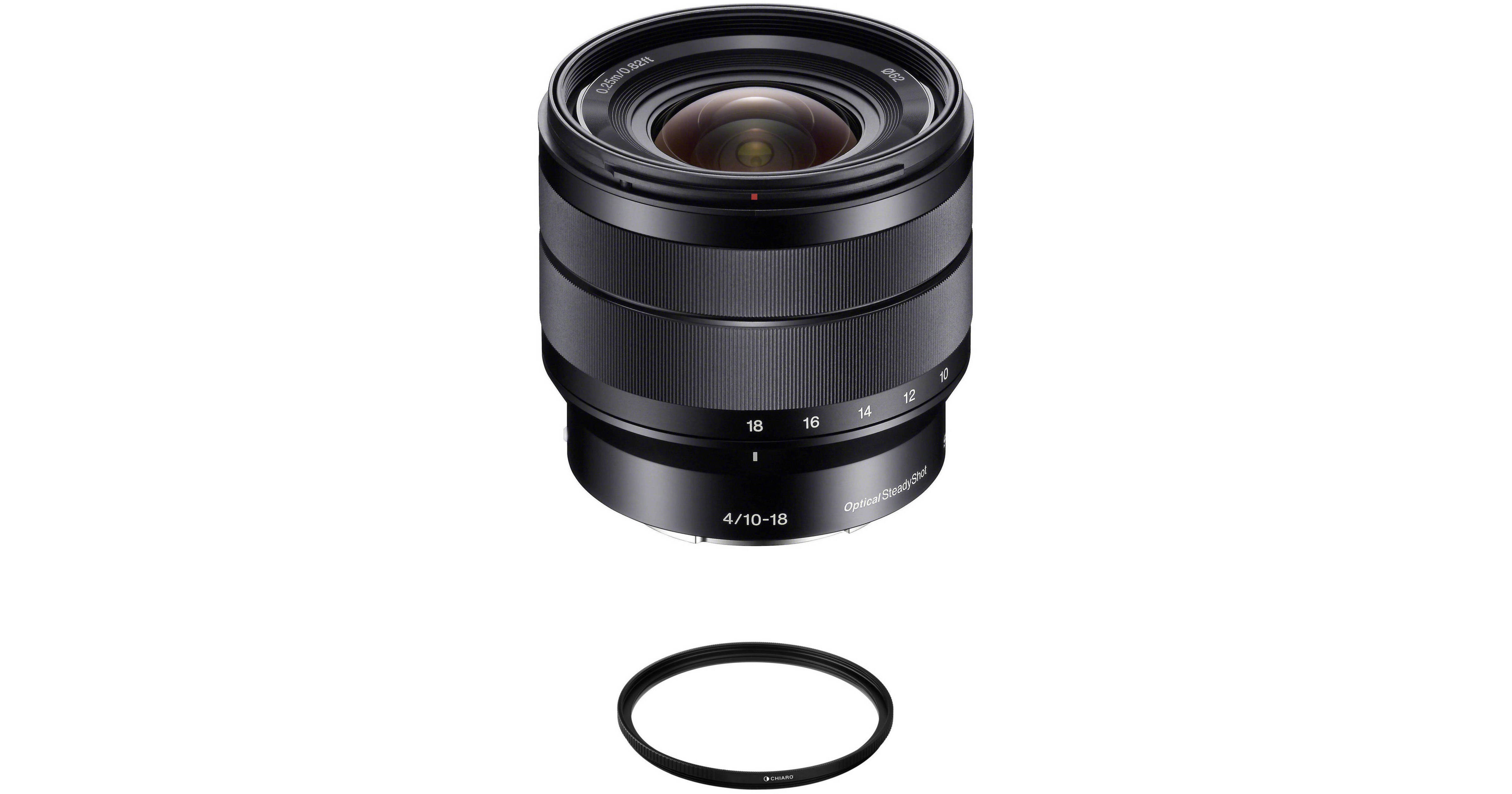 Sony E 10-18mm f/4 OSS Lens with UV Filter Kit B&H Photo Video