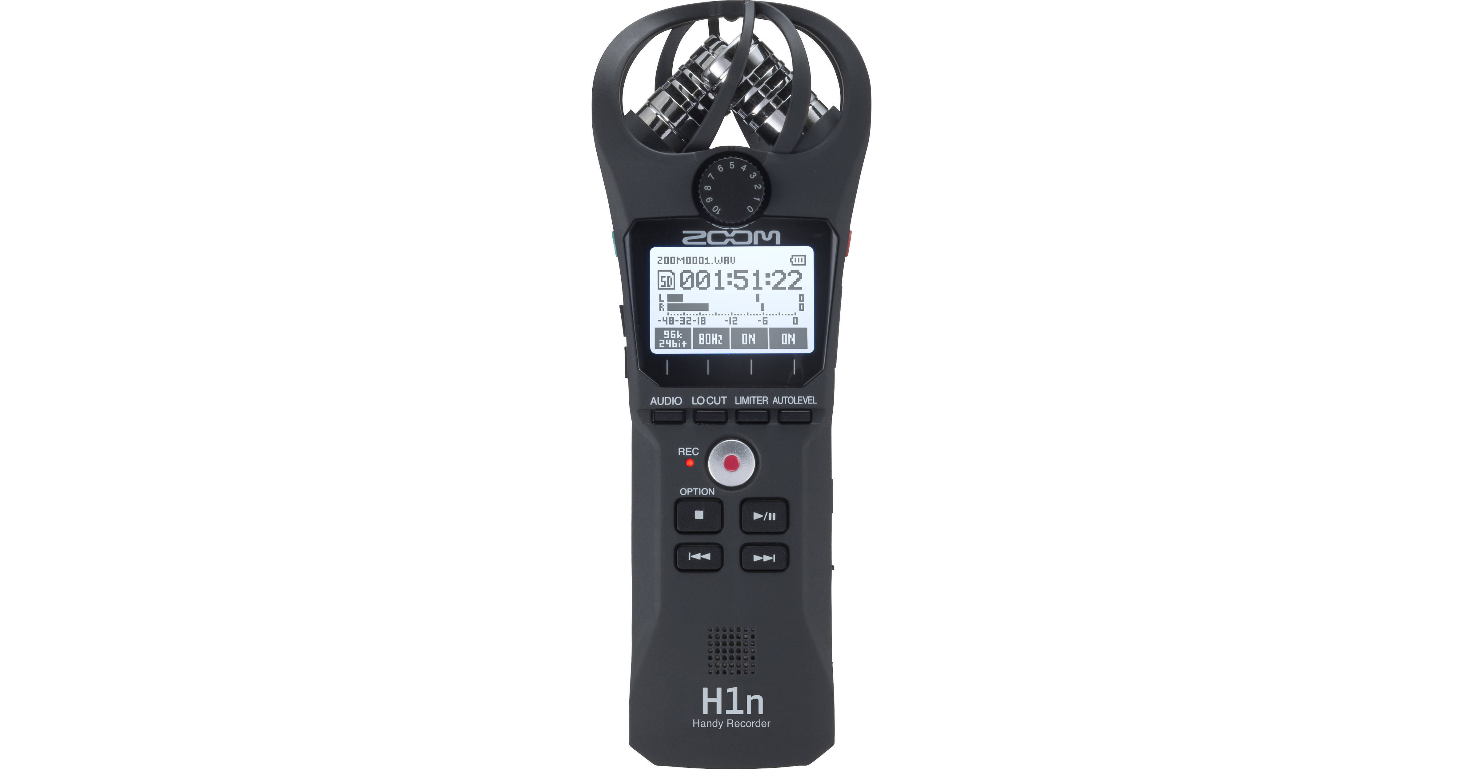 Zoom H1n 2-Input / 2-Track Portable Handy Recorder ZH1N B&H