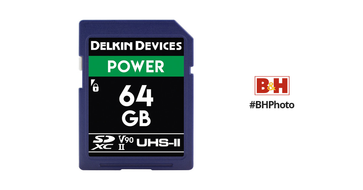 Delkin Devices 64GB POWER UHS-II SDXC Memory Card