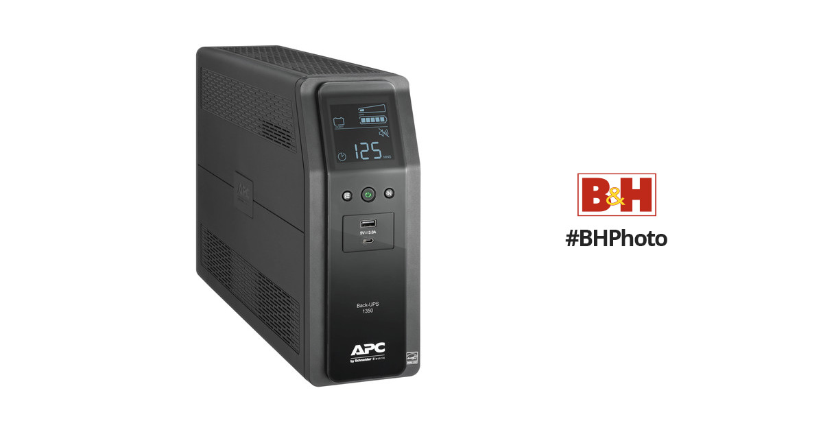 APC UPS Battery Backup Surge Protector, 1350VA, 810W Uninterruptible Power  Supply, Back-UPS Pro (BN1350M2) - Black 