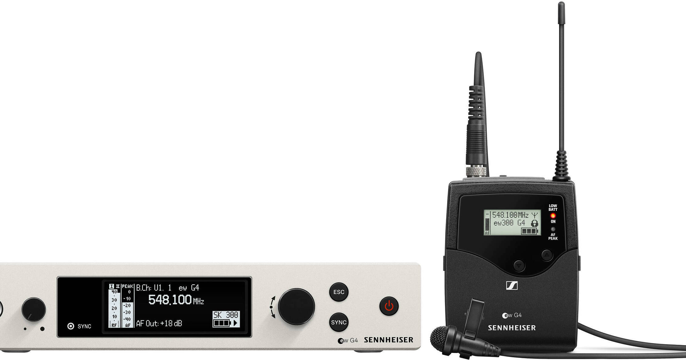 Sennheiser EW 300 G4-ME2-RC Wireless Omni Lavalier Microphone System (AW+:  470 to 558 MHz)