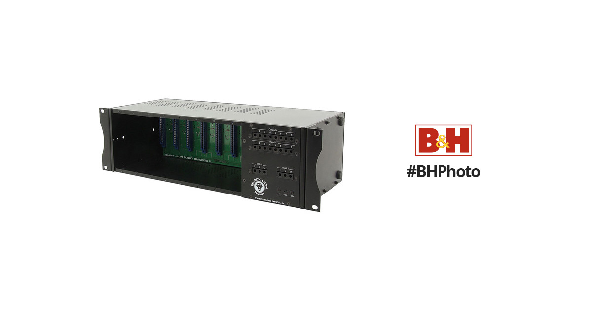 Black Lion Audio PBR-8 Enclosure and Patchbay for 500 Series Modules  (8-Slot)